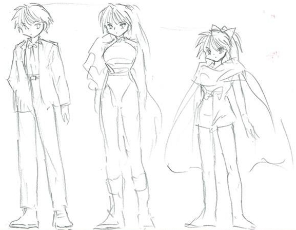 Rumiko Takahashi revela esboços do design de personagens para
