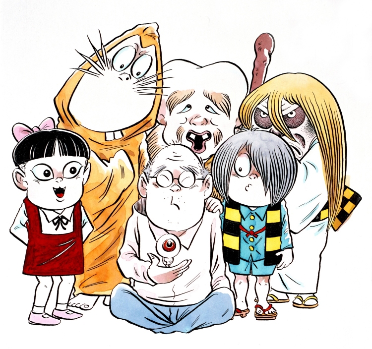 Shigeru Mizuki and his characters